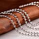 316L Surgical Stainless Steel Ball Chain Necklaces for Men NJEW-BB07995-20-1