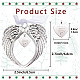 CREATCABIN Angel Wings Memorial Ornaments Christmas Tree Decor a Life Worth Celebrating Xmas Bauble Stylish Holiday Hanging Pendant Memory Gift for Loss Girlfriends Mum Dad Friends PALLOY-WH0102-004-2