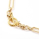 Brass Link Chain Necklaces NJEW-JN03365-3