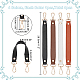 Superfindings cinturini per borsa in pelle pu da 4 pz 4 colori DIY-WR0003-28-2