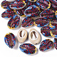 Printed Natural Cowrie Shell Beads X-SSHEL-R047-01-D04-1