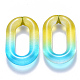 Zweifarbige transparente Acrylverbindungsringe OACR-S036-006B-N02-1
