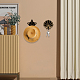 Ahandmaker ヒトデの殻キーホルダー 2 セット  占いテキスト壁フックキーホルダー壁キーオーガナイザー装飾  装飾ハンガー部屋用木製フックキー用家の装飾フック付き DIY-WH0460-001-4