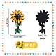 Sonnenblumen-Strassapplikationen AJEW-WH0367-60-2