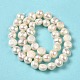 Fili di perle di perle d'acqua dolce coltivate naturali PEAR-E017-13-3