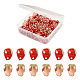Craftdady 100Pcs 2 Colors Handmade Lampwork 3D Strawberry Beads LAMP-CD0001-14-1