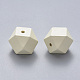 Painted Natural Wood Beads WOOD-Q040-020B-A08-2