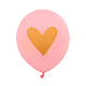 Ballons ronds avec coeur en latex doré sur le thème de la saint valentin FEPA-PW0002-002B-1