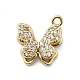Латунные микро проложить кубического циркония подвески KK-A275-18B-G-1