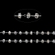 Стеклянные цепочки rondelle из бисера CHS-B004-02P-3