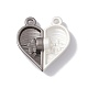 Fermoirs magnétiques en alliage de coeur d'amour FIND-C013-01A-2
