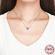 Collares de 925 plata esterlina Zirconia colgante NJEW-FF0005-49AS-4