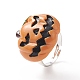 Verstellbarer Ring aus Kunstharz mit Halloween-Motiv RJEW-JR00554-4