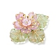 Подвески-цветы из латунного стекла и бисера PALLOY-MZ01118-4