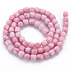 Opaque Baking Painted Glass Beads Strands EGLA-N006-008-A02-2
