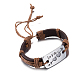 Bracelets de cordon en cuir à la mode unisexe BJEW-BB15581-A-1