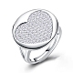925 anello regolabile in argento sterling RJEW-BB32761-1