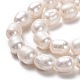 Fili di perle di perle d'acqua dolce coltivate naturali PEAR-L033-77-01-2