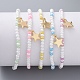 Bracelets extensibles pour enfants en perles de verre BJEW-JB04823-2