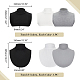 Ahadermaker 6 Uds. 6 estilos de cuello sintético de algodón DIY-GA0006-09-2
