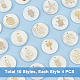 PandaHall Elite 40Pcs 10 Style Natural Freshwater Shell Pendants SHEL-PH0001-20-3