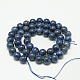 Grade ab naturelle teintslapis lazuli brins de perles rondes G-M290-6mm-AB-2