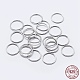 925 anillos redondos de plata de primera ley con baño de rodio STER-F036-03P-0.7x6-1
