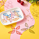 Kit para hacer aretes de alas de mariposa diy DIY-TA0003-73-6