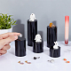 BENECREAT 5Pcs Black Acrylic Display Block 1.2/1.6/2.4/3.2/4 Inch Round Cylinder Solid Display Pedestal Stand for Jewelry Gem Display Pop Figures Cosmetic Showing ODIS-FG0001-63-3