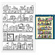 GLOBLELAND Bookshelf Clear Stamps Books Daily Life Silicone Clear Stamp Seals for Cards Making DIY Scrapbooking Photo Journal Album Decoration DIY-WH0167-56-768-1