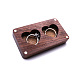 2 Geschenk-Aufbewahrungsbox für Eheringe aus Holz mit Herzschlitzen PW-WG87182-01-2
