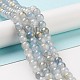 Chapelets de perles en verre craquelé peint DGLA-R053-04C-4