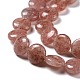 Chapelets de perles aux fraises en quartz naturel G-I232-01A-5