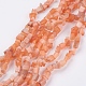 Chapelets de perles d'agate naturelle G-F552-04-2