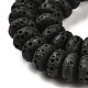 Natural Lava Rock Dyed Beads Strands G-L586-B01-02-4