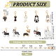 BENECREAT 11Pcs Animal Stitch Marker Charms HJEW-BC0001-36-2