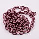 Pale Violet Red Color Handmade Silk Cable Chains Loop X-EC-A001-08-2