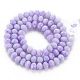 Opaque Baking Painted Glass Beads Strands EGLA-N006-009A-A06-2