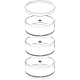 Benecreat 60ml stapelbare runde Kunststoffbehälter 4 Säulen (5 Schichten / Säule) Perlenaufbewahrungsgläser für Perlen CON-BC0005-66-4