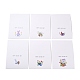 Papel rectangular tarjetas de felicitación DIY-C025-14-2