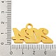 合金エナメルチャーム  鉛フリー及びカドミウムフリー  2024番の魅力  ゴールドカラー  ミックスカラー  18.5x36.5x1.5mm  穴：4mm PALLOY-ZX001-12G-4