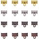 Pandahall 120 шт. 4 цвета в тибетском стиле звенья для вешалок из сплава в форме колонны полые распорки бусины с петлей для серег кулон браслет ожерелье diy изготовление ювелирных изделий смешанных цветов PALLOY-PH0005-61-1