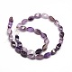 Natural Twist Amethyst Beads Strands G-L243B-03-2