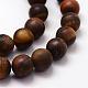 Frosted Natural Tiger Eye Beads Strands G-F364-18-10mm-3