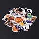 50 Uds. Pegatinas de dibujos animados impermeables de vinilo holográfico de halloween DIY-B064-01A-4