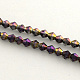 Chapelets de perles en verre électroplaqué X-EGLA-R094-4mm-10-1