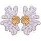 Boucles d'oreilles à fleurs vintage pour femmes JE1095E-1