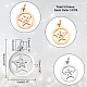 DICOSMETIC 9Pcs 3 Colors Pentacle Charms Pentagram Pendants Star Pendants Astrological Symbol Necklace Lucky Charms Astrolabe Pendants for Earring Bracelet Necklace Findings Jewelry Making STAS-DC0009-36-2