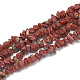 Chapelets de perles en jaspe rouge naturel G-S314-22-1