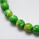 Synthetic Ocean White Jade Beads Strands G-L019-8mm-03-2